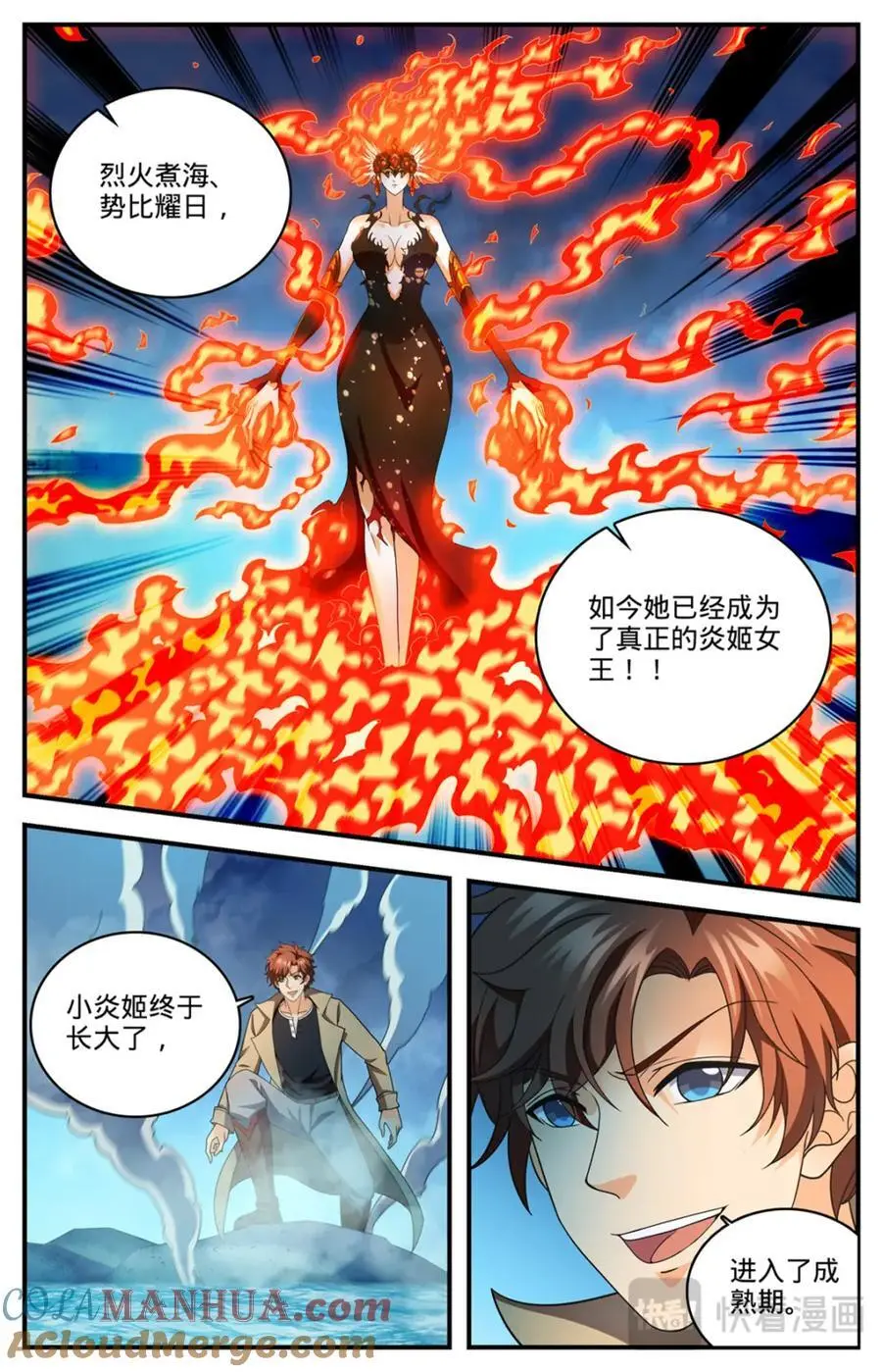 全职法师特别篇之神秘委托漫画,1133 烈火煮海1图