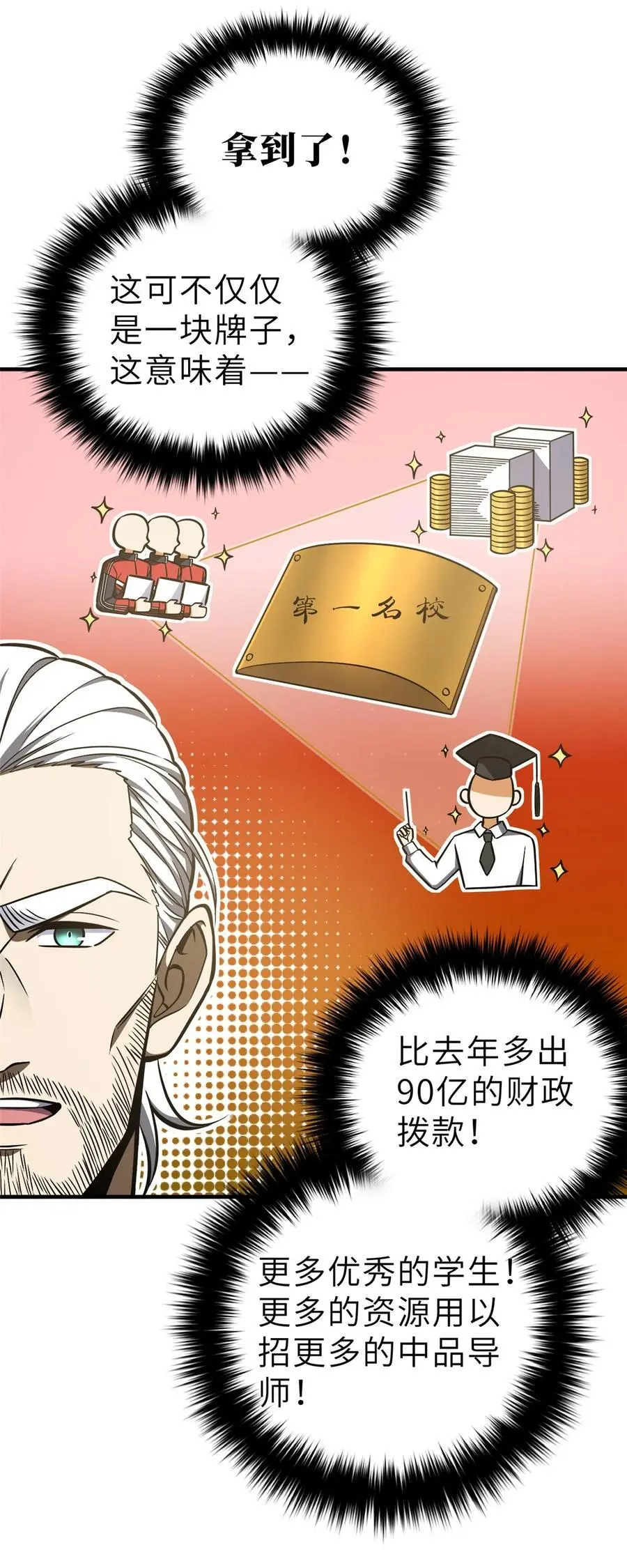 全球高武漫画,233 第一名校2图