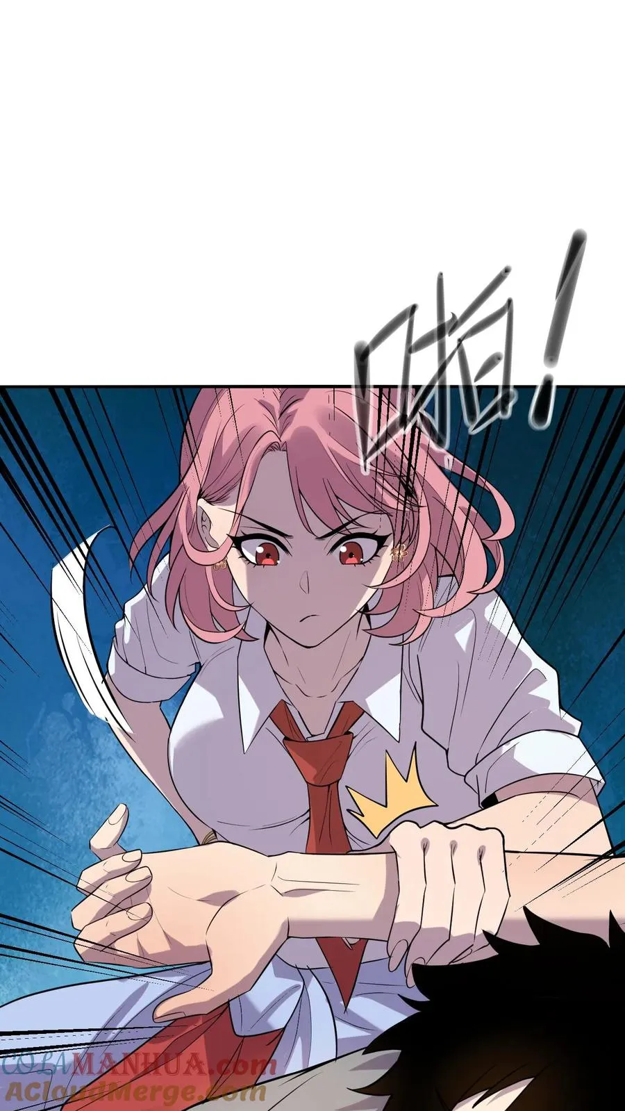 看见血条的我，处刑神明！漫画,第5话 我躺着也能变强1图