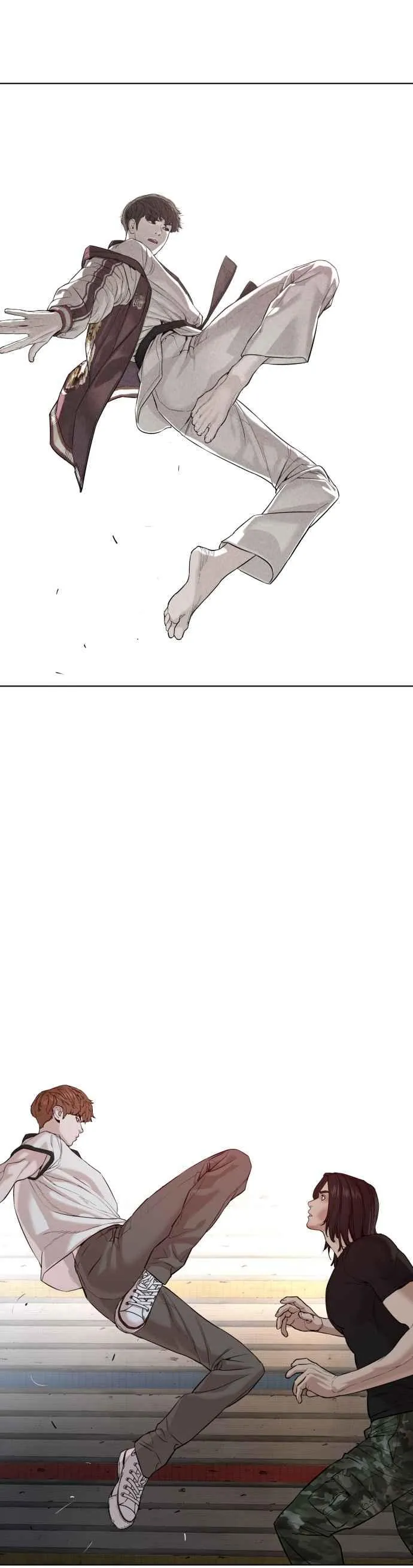格斗实况解说一口气看完完整版漫画,第58话 回旋天才1图