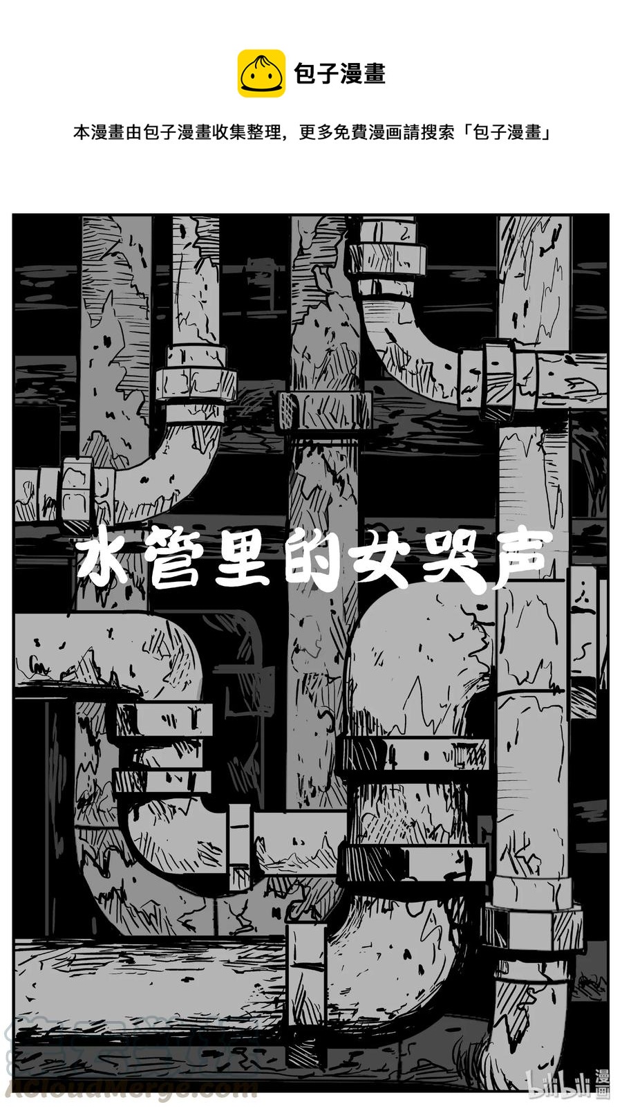 小智怪谈漫画,436 水管里的女哭声1图