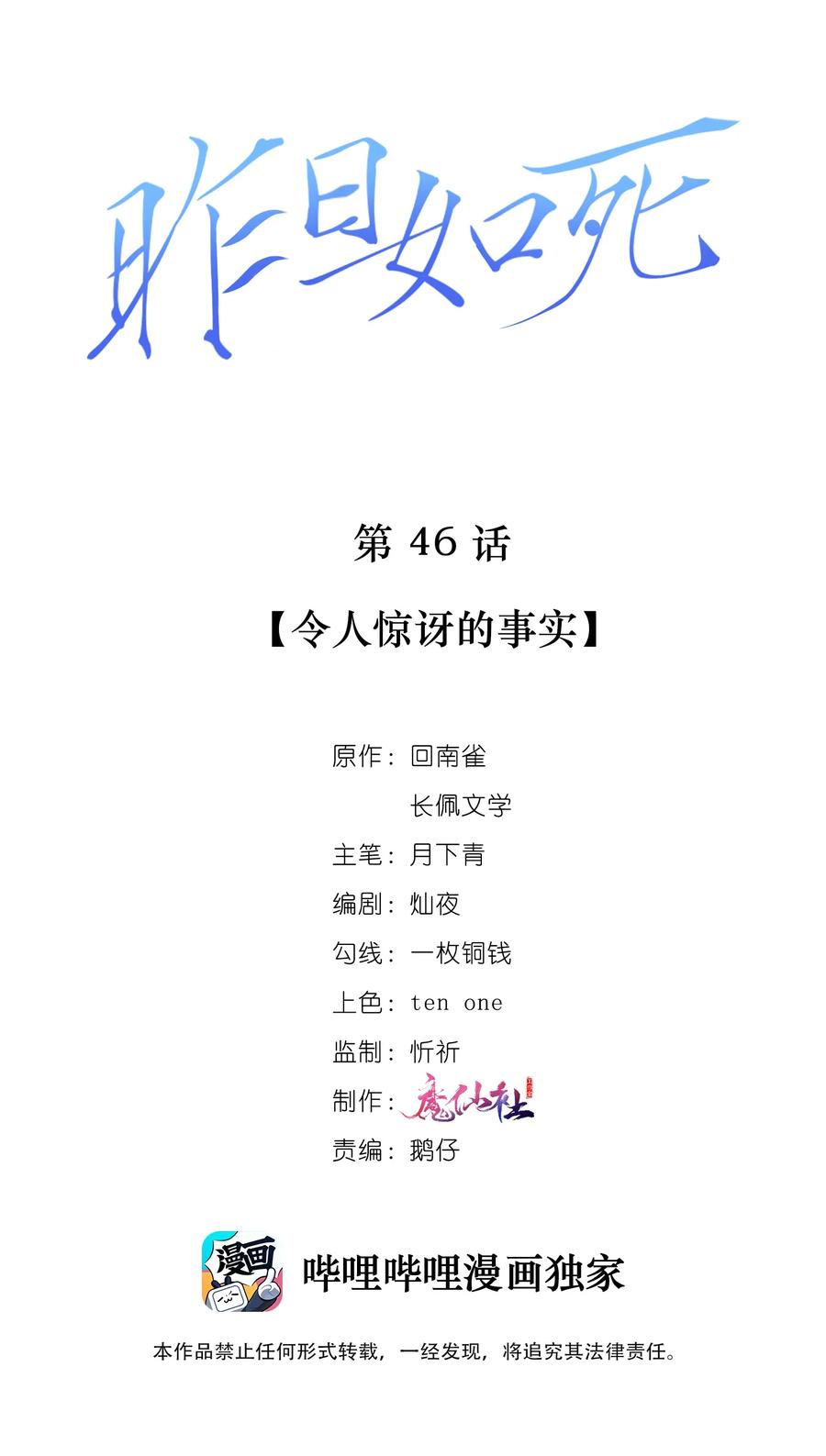 昨日如死小说全文免费阅读漫画,046 令人惊讶的事实2图