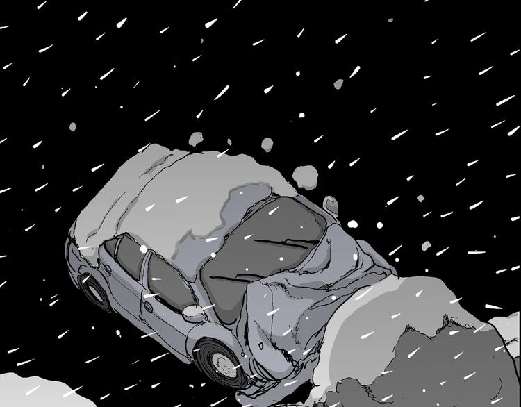 人类进化论漫画,第67话 雪女（3）2图