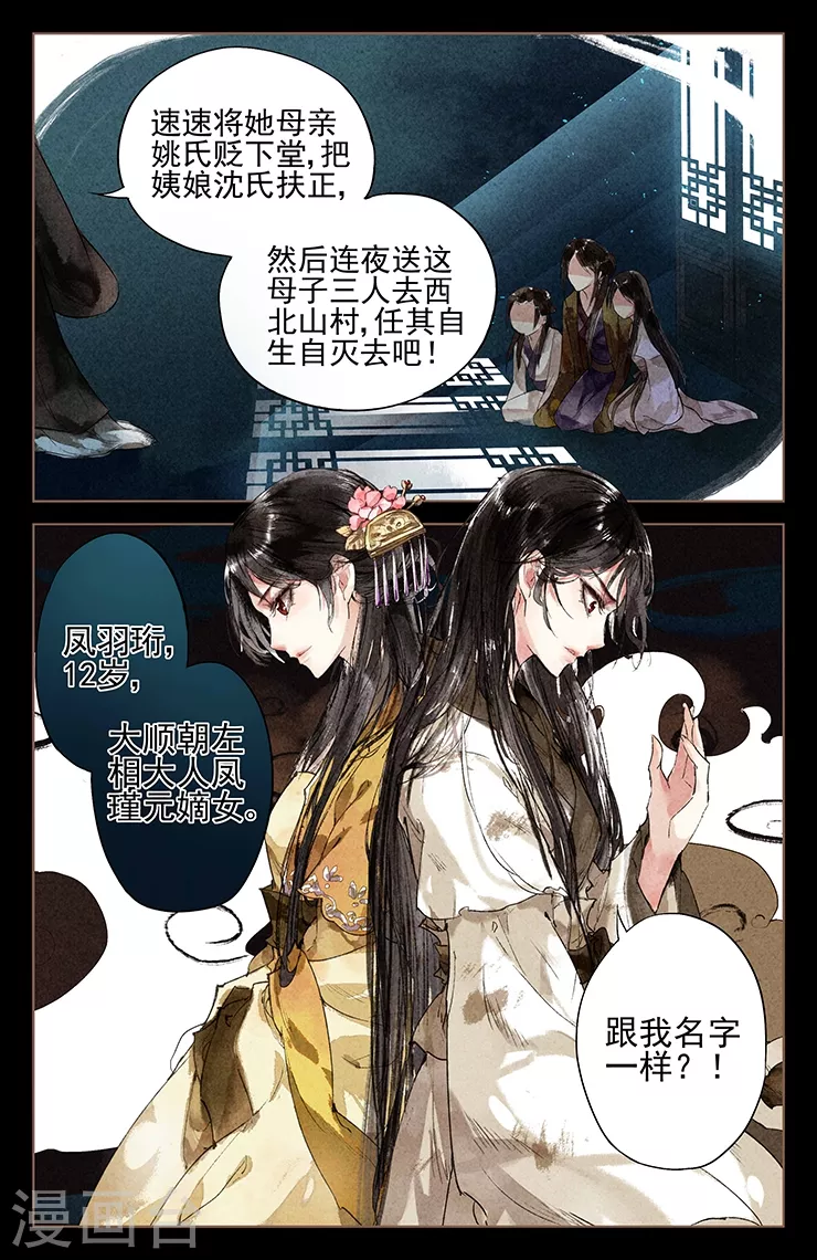 神医嫡女凤羽珩玄天冥漫画,第1话 凤星临世1图