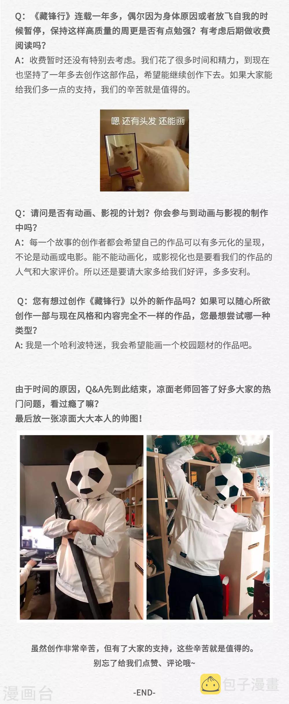 藏锋行同人漫画,番外之主笔问答2图