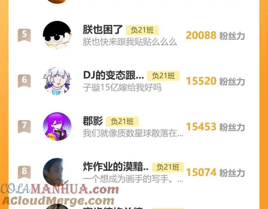 硬核一中漫画,更新时间通知栏2图