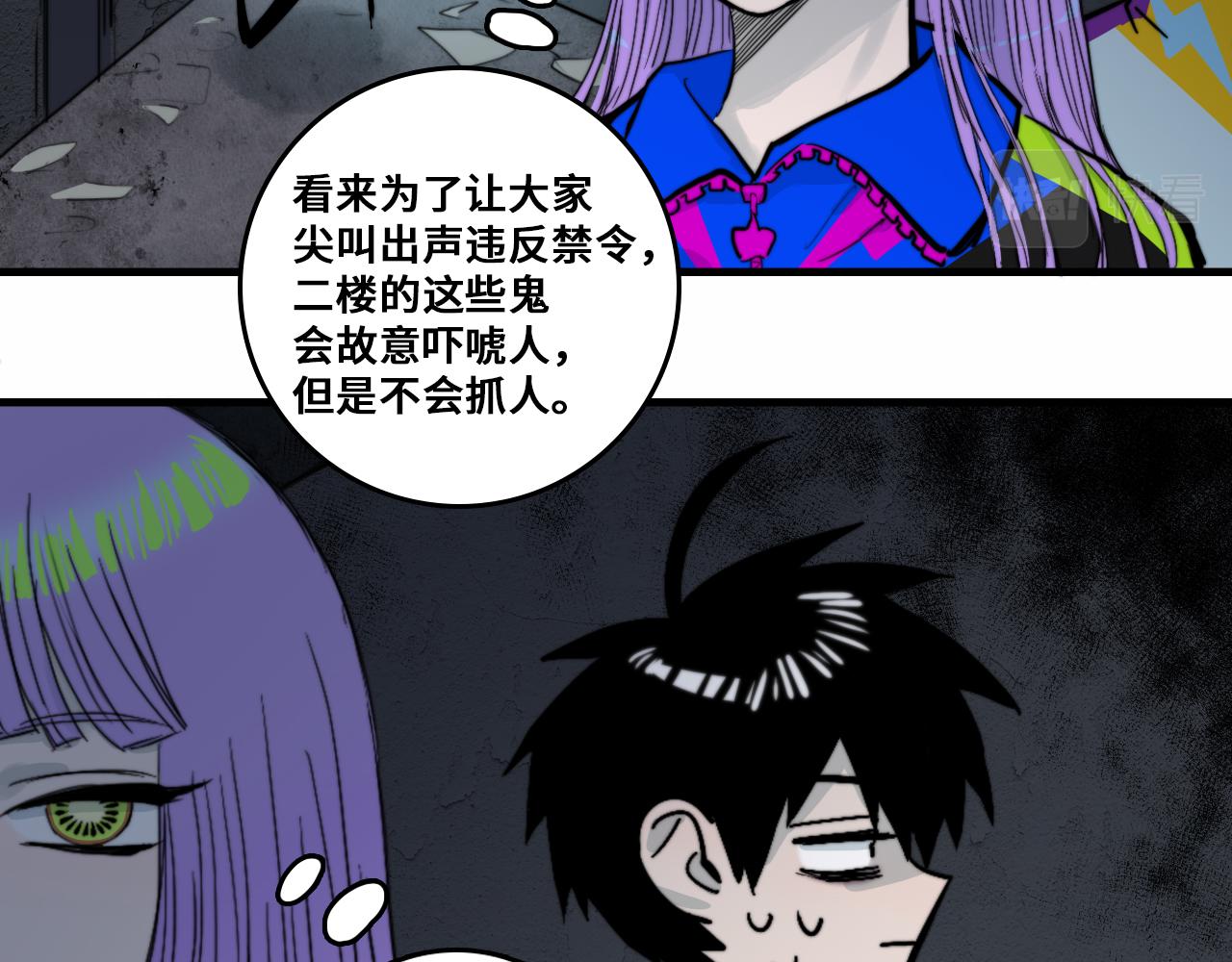 硬核一中将阳漫画,第62话 我从来就没怕过鬼2图