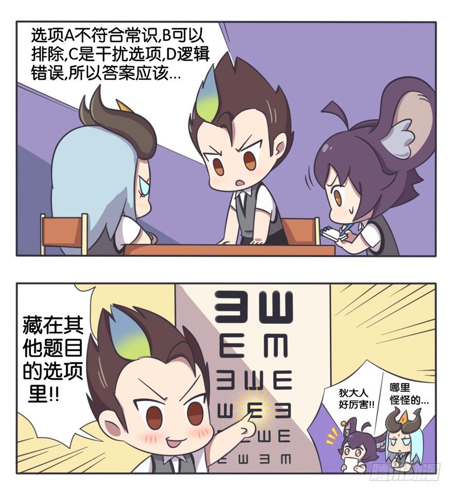 王者萌萌假日漫画,考试前夜 复习时间1图