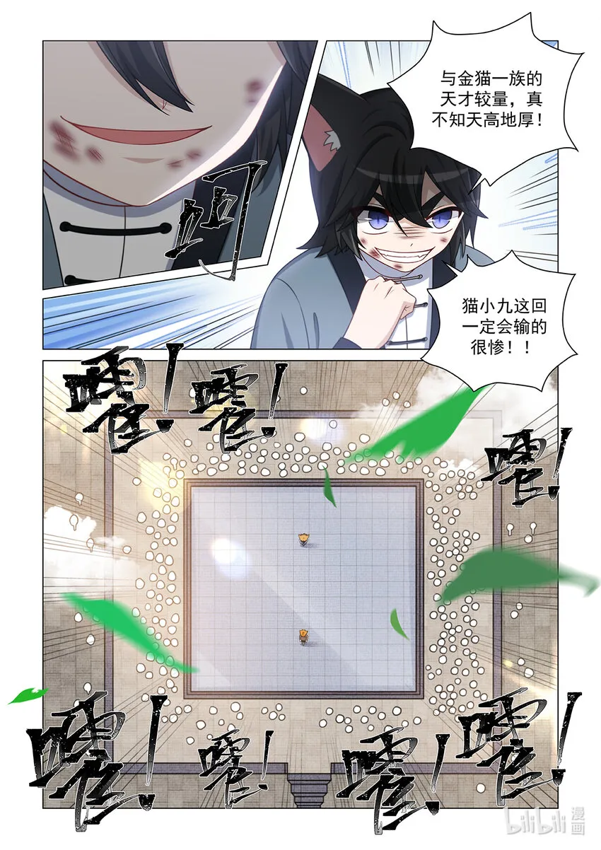 猫小九历险记中猫小九的爸爸是谁漫画,第026话 只是切磋1图