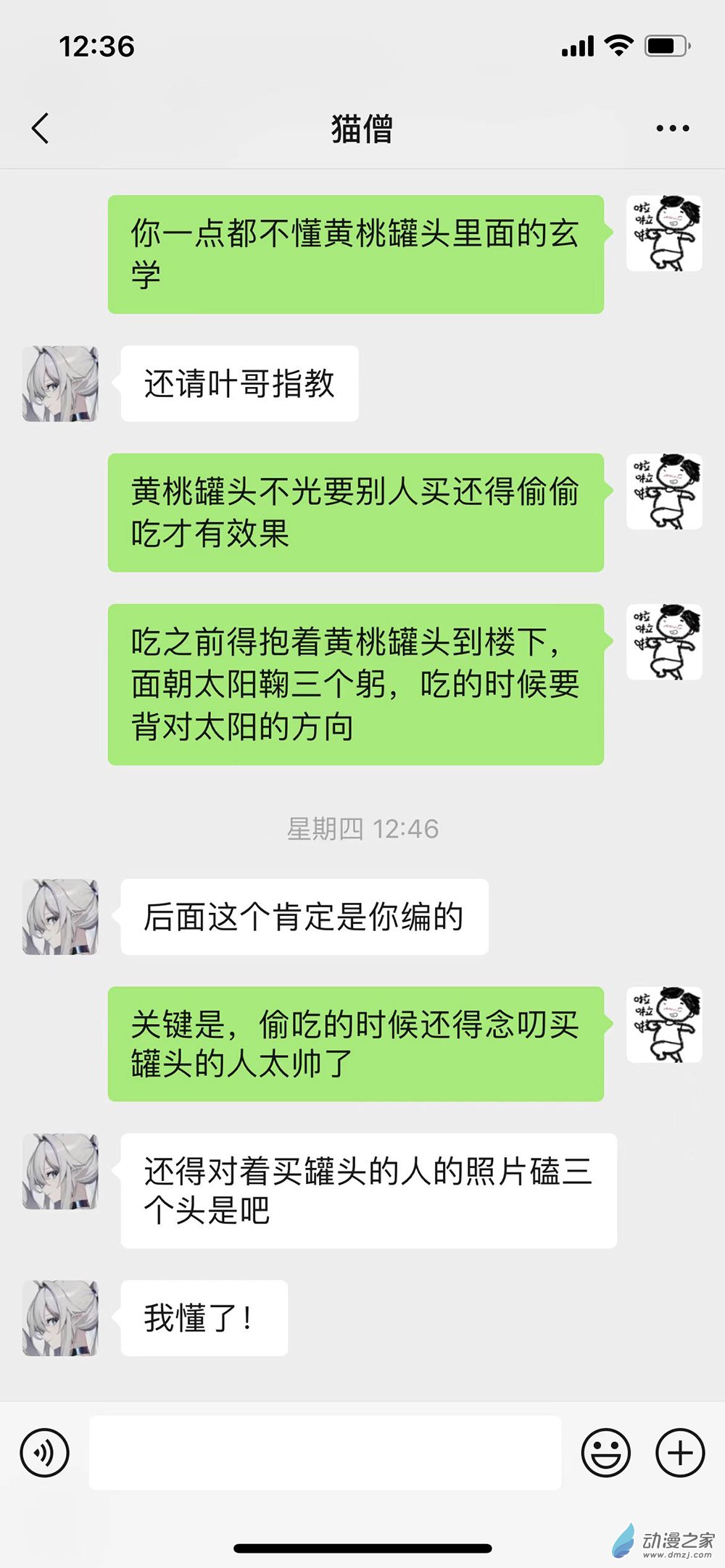 猛男 记漫画,给猫僧的礼物2图