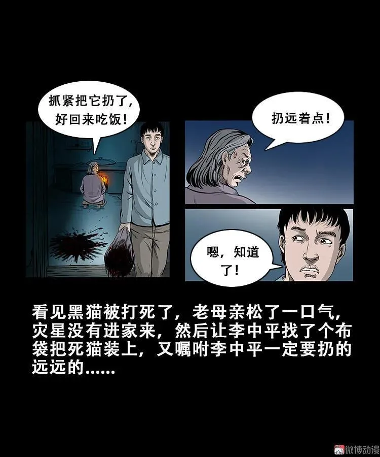 三老爷诡事会老烟鬼片段漫画,黑猫2图