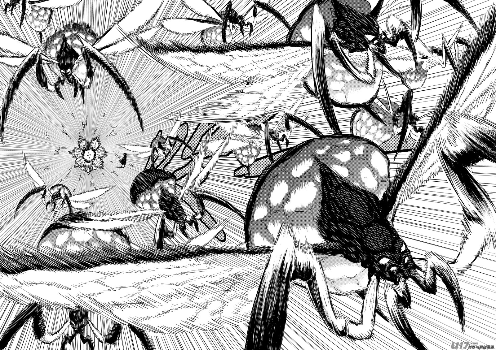 虎x鹤 妖师录漫画,247 空袭1图