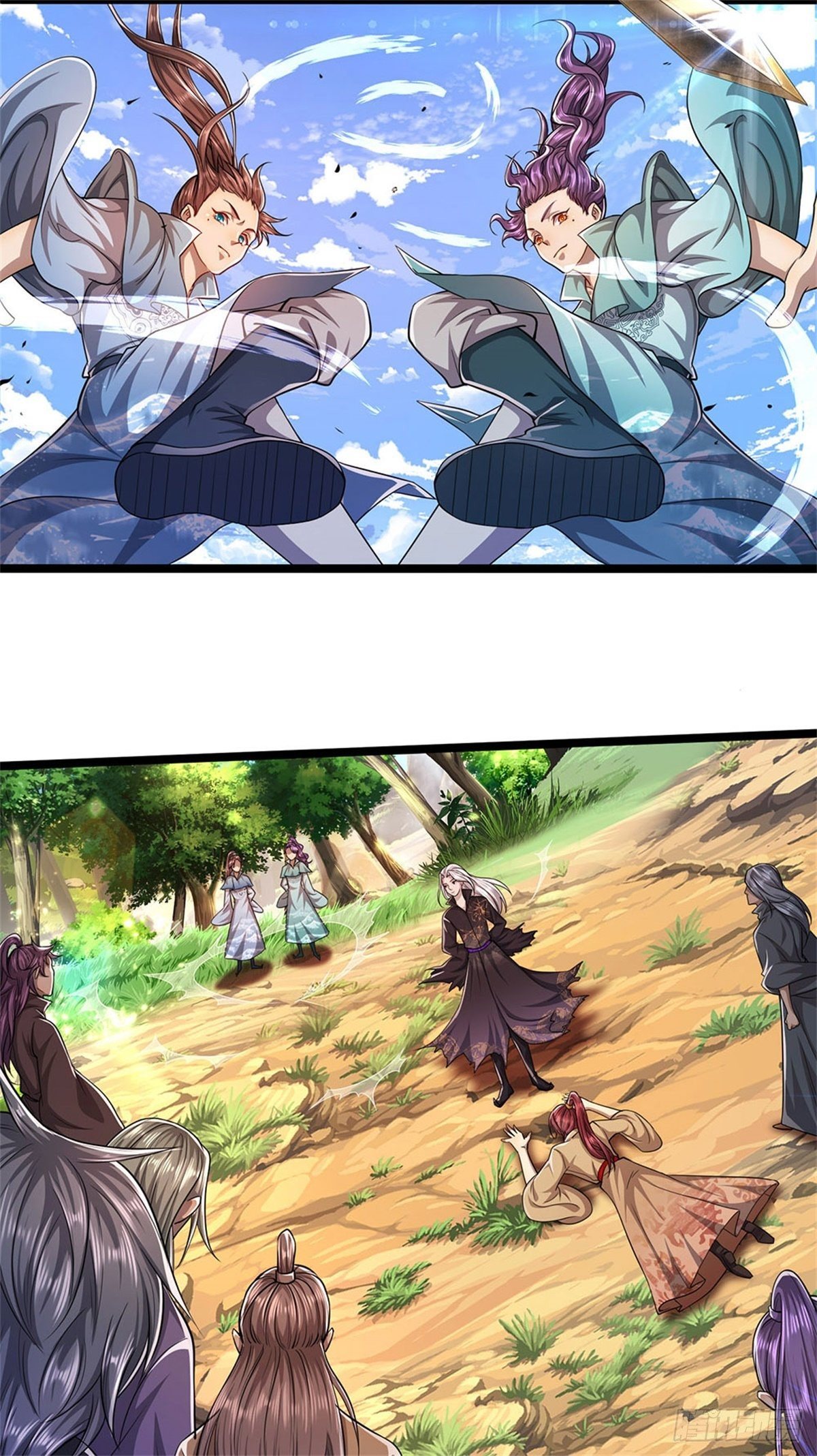 被困百万年：弟子遍布诸天万界漫画,第6话 既然不跪，给我趴着！2图