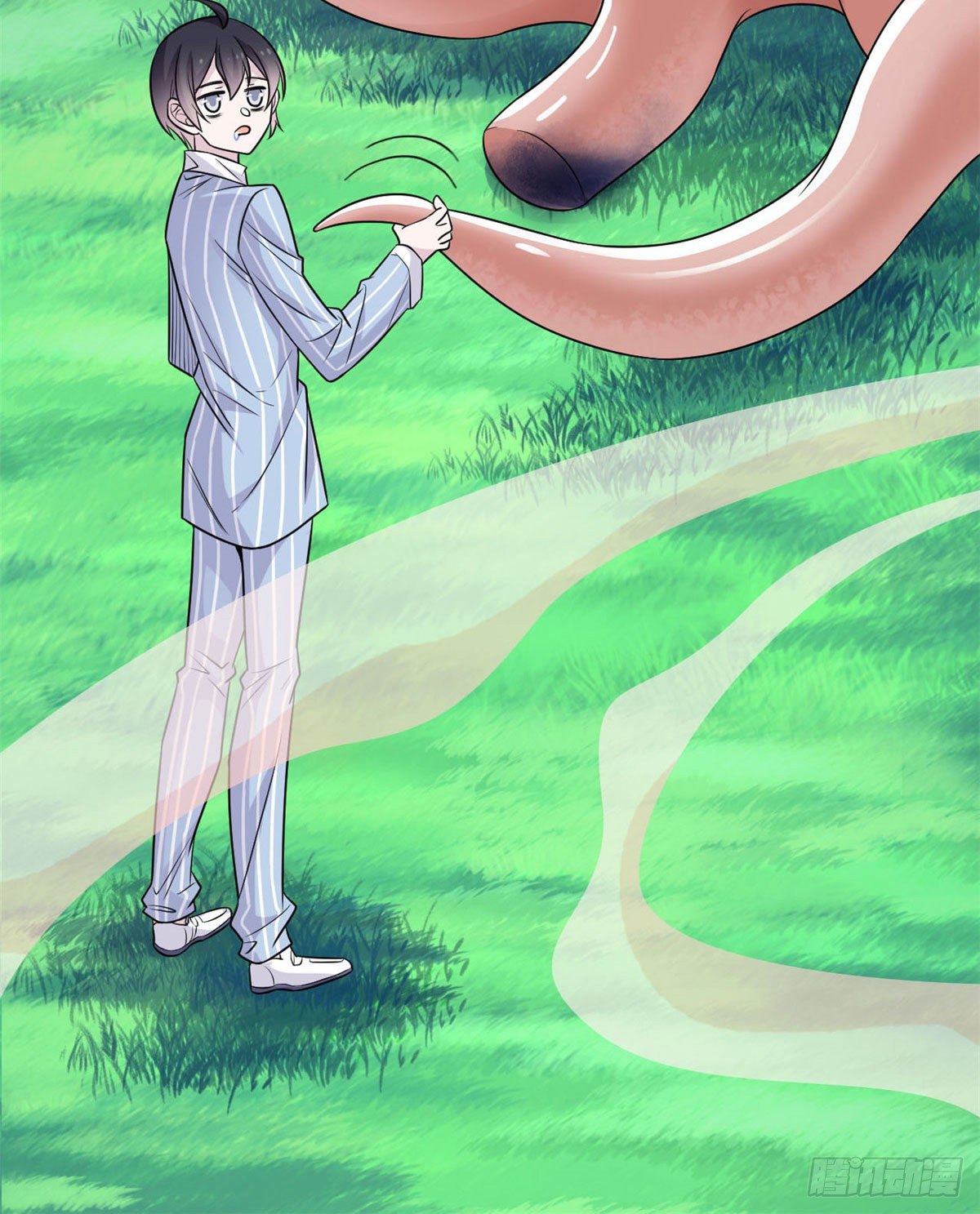 从精神病院走出的强者漫画,39 炭烤鱿鱼，香飘十里2图