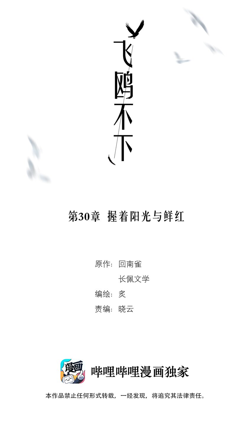 飞鸥不下广播剧免费完整版漫画,第30章 握着阳光与鲜红2图