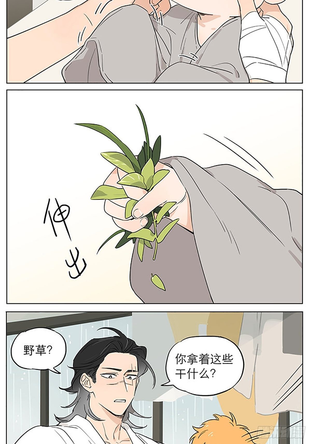 捡了东西的狼漫画,还是那个下雨天~2图