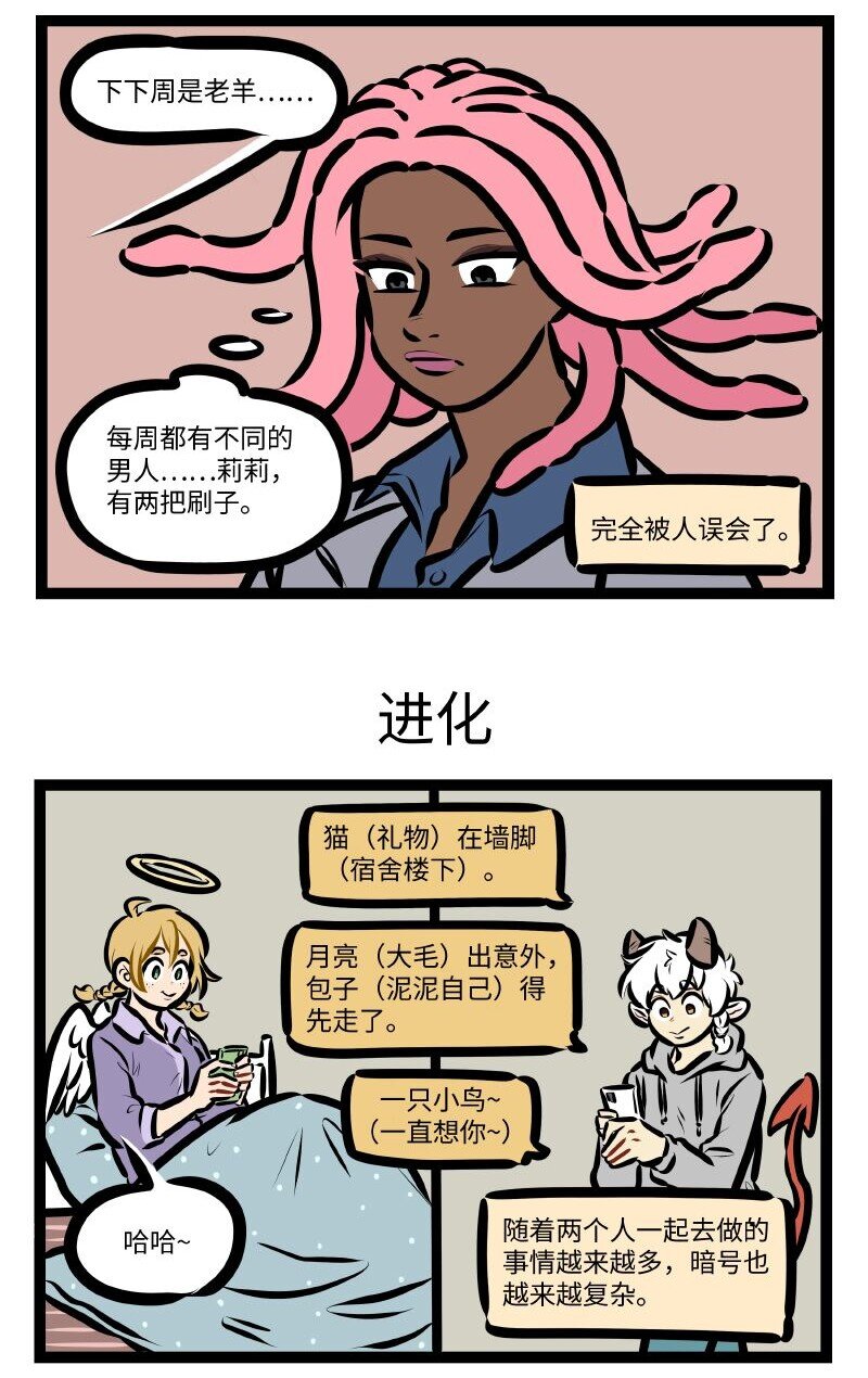 1031万圣街漫画微博漫画,第576话 暗号1图