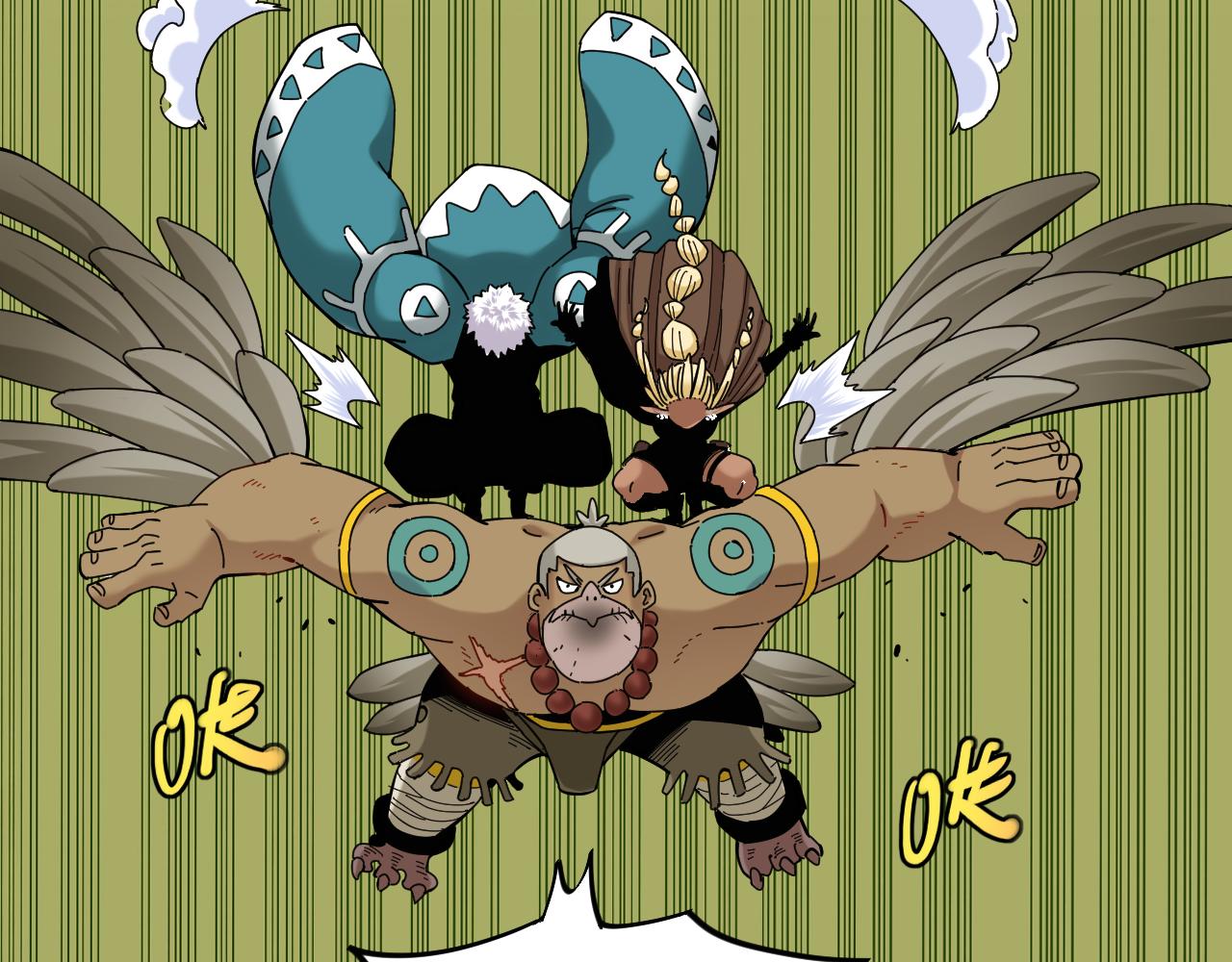桃与末世之书漫画,第117话 炎流VS音障1图