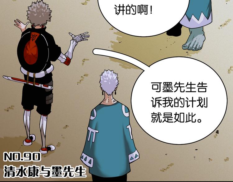 桃与末世之书漫画,第90话 清水康与墨先生2图