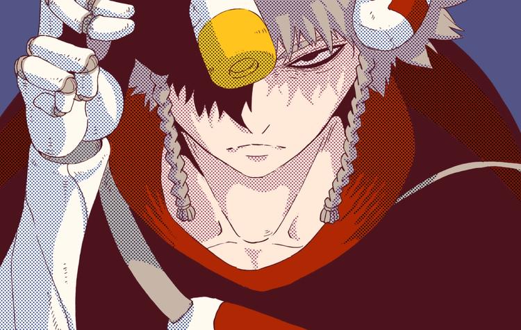 桃与末世之书漫画,第30话 黑瞳石VS羊匪帮！2图