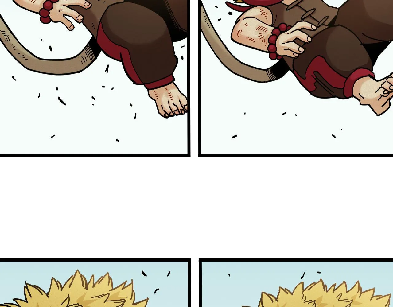 桃与末世之书百度百科漫画,第153话 猛兽！1图
