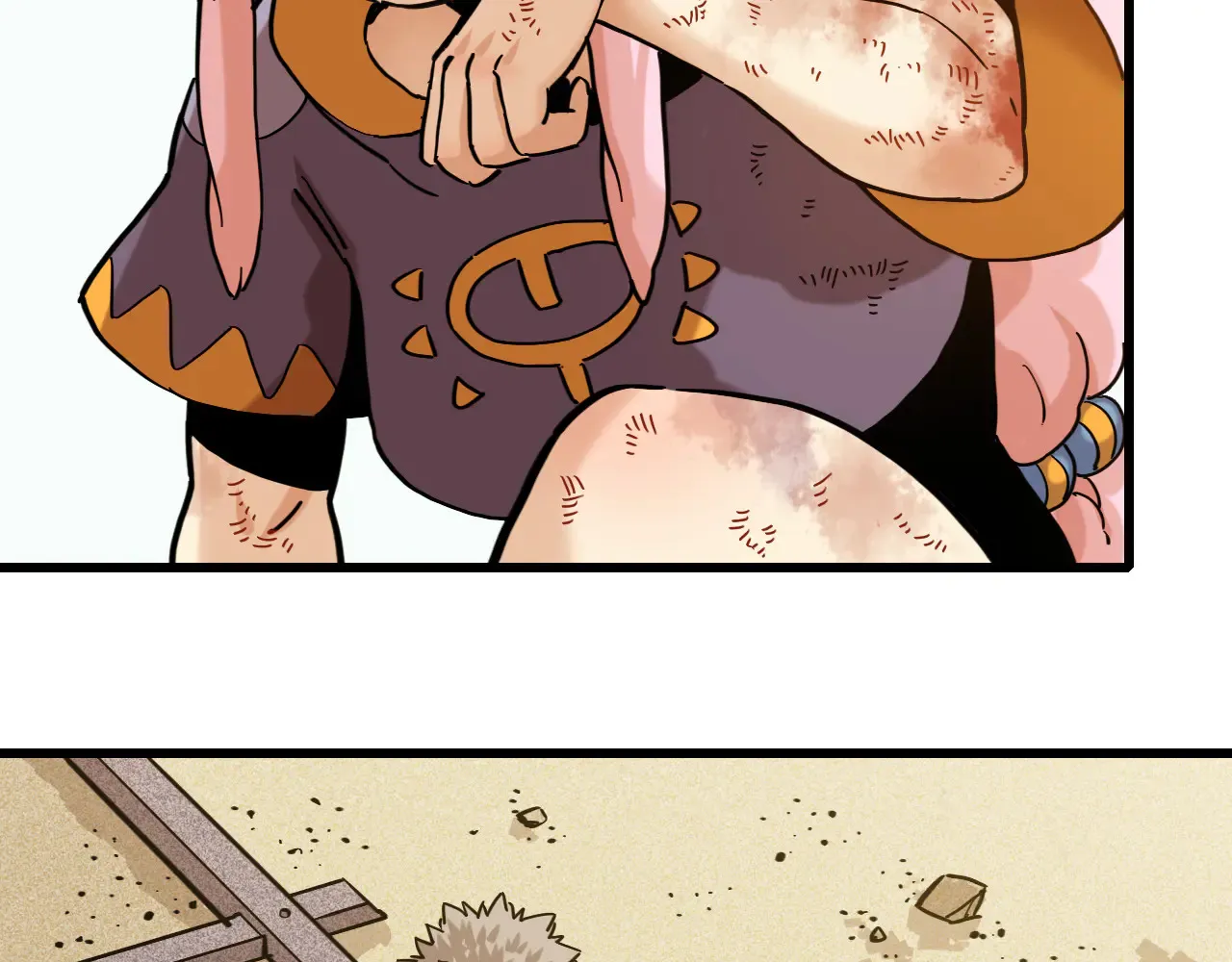 桃与末世之书百度百科漫画,第183话 静神阳的面具1图