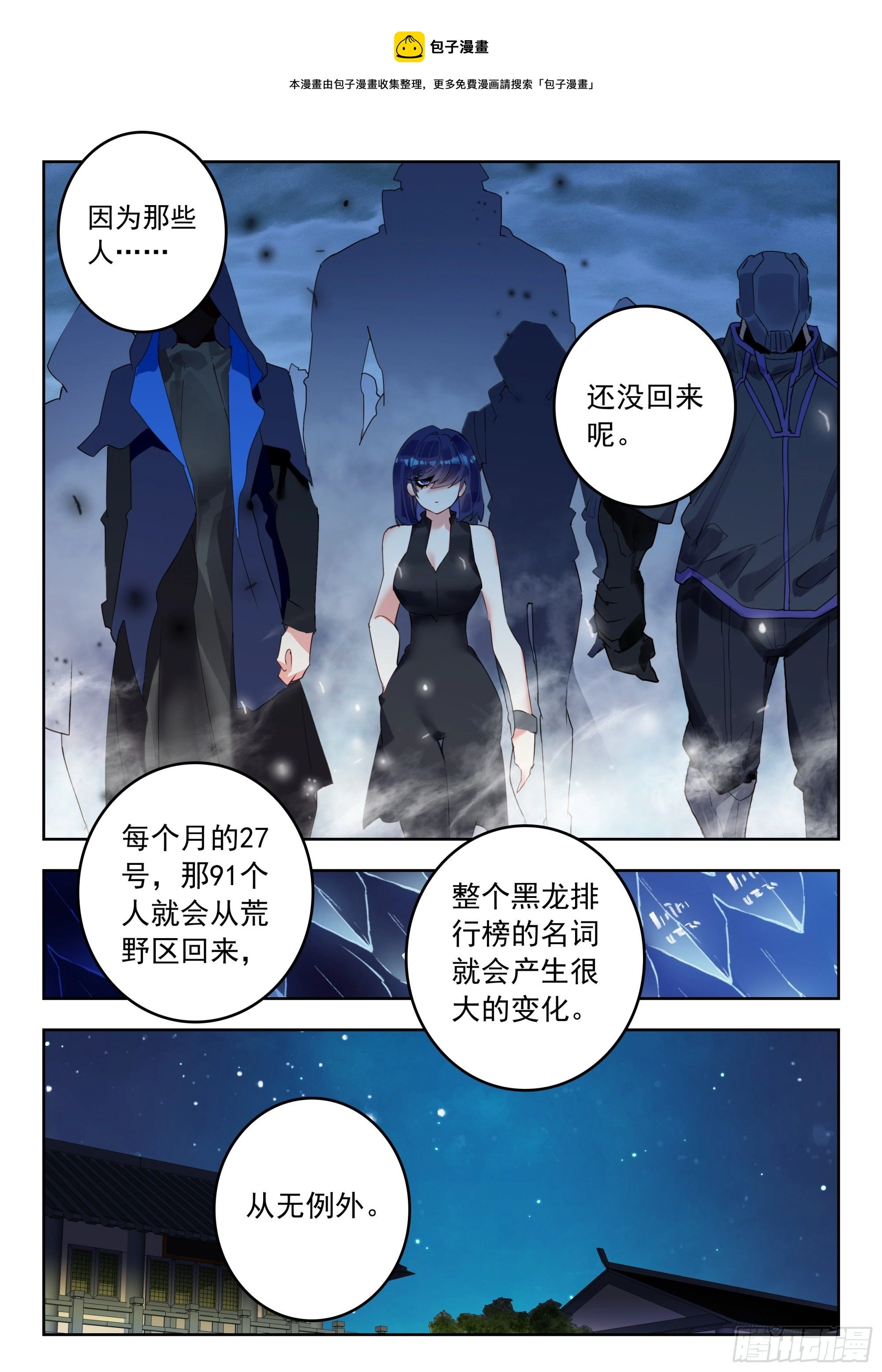 吞噬星空神兽图片漫画,54 黑龙排行榜！（下）1图