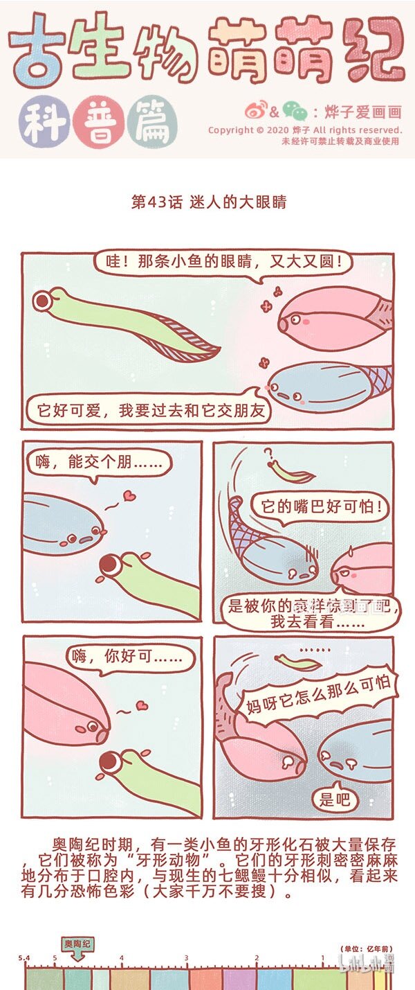 古生物萌萌纪（科普篇）漫画,第43话 迷人的大眼睛1图