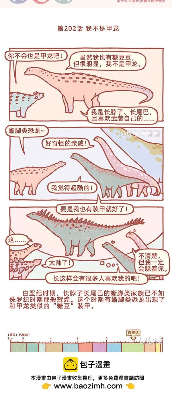古生物萌萌纪（科普篇）漫画,第202话 我不是甲龙1图