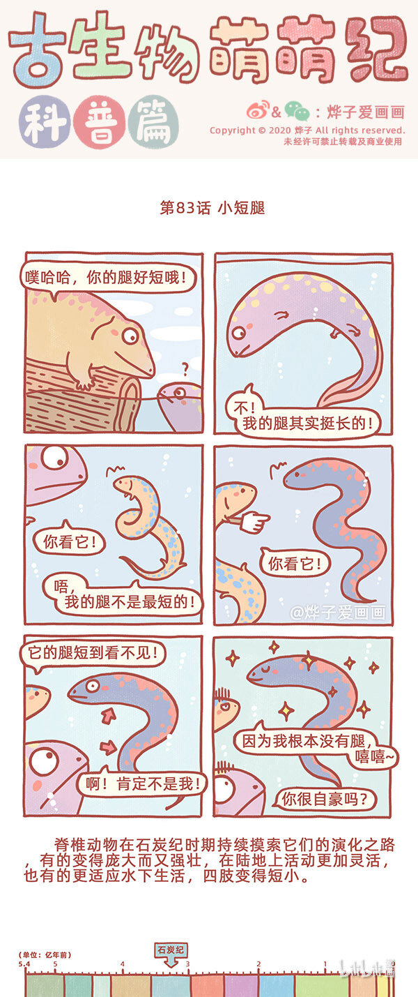 古生物萌萌纪（科普篇）漫画,第83话 小短腿1图