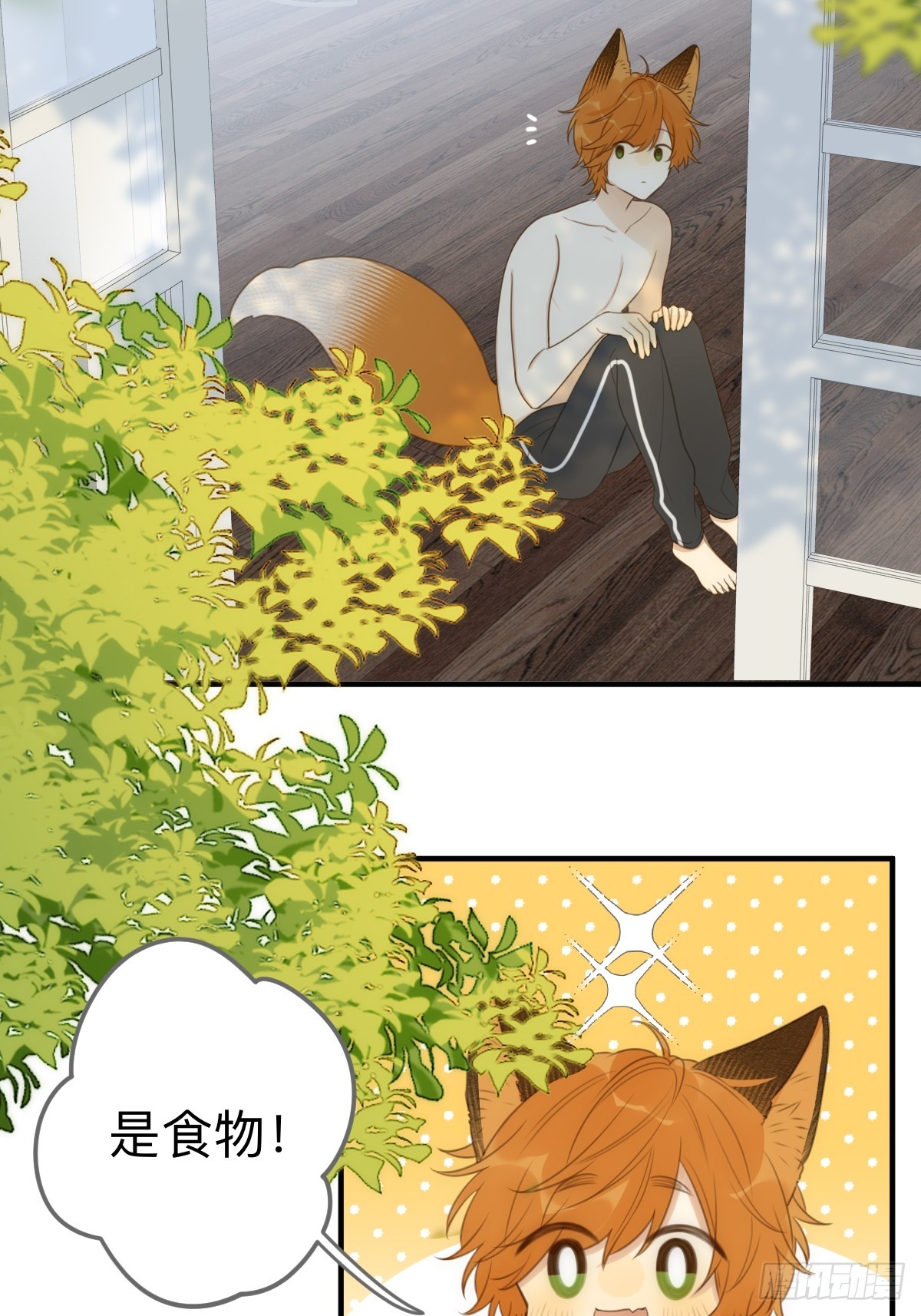 只有尾巴不可以盖子犬微博超话漫画,小狐狸被看见了！1图