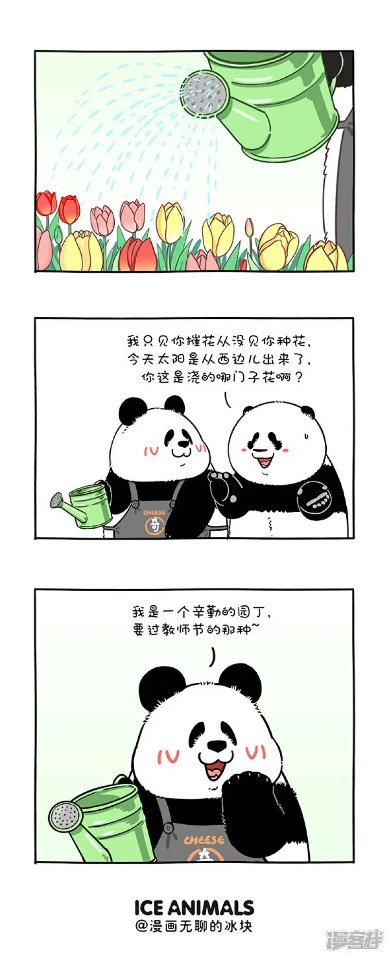 快把动物放进冰箱熊猫漫画,297辛苦耕耘，就收了我这么个货...1图