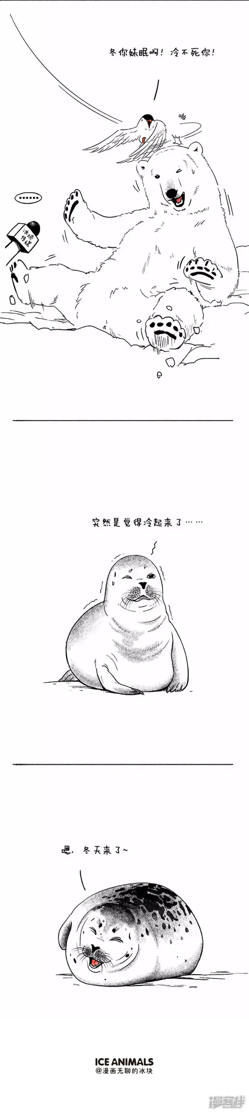 快把动物放进冰箱作者漫画,031立冬2图