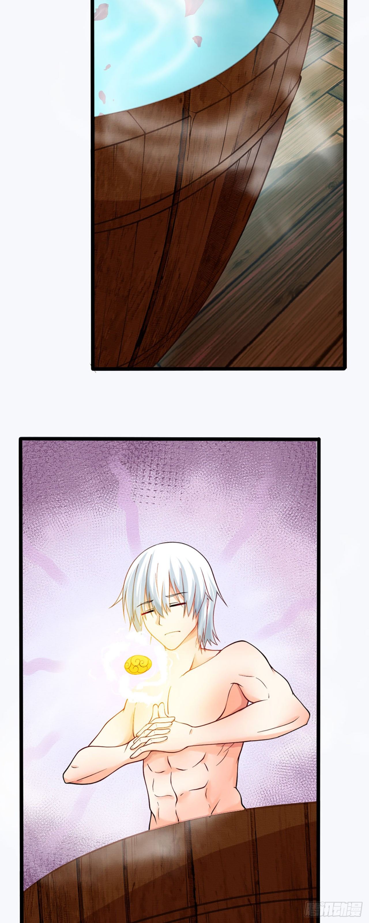 病娇徒弟们都想独占我漫画,第二话 贴贴涨修为1图