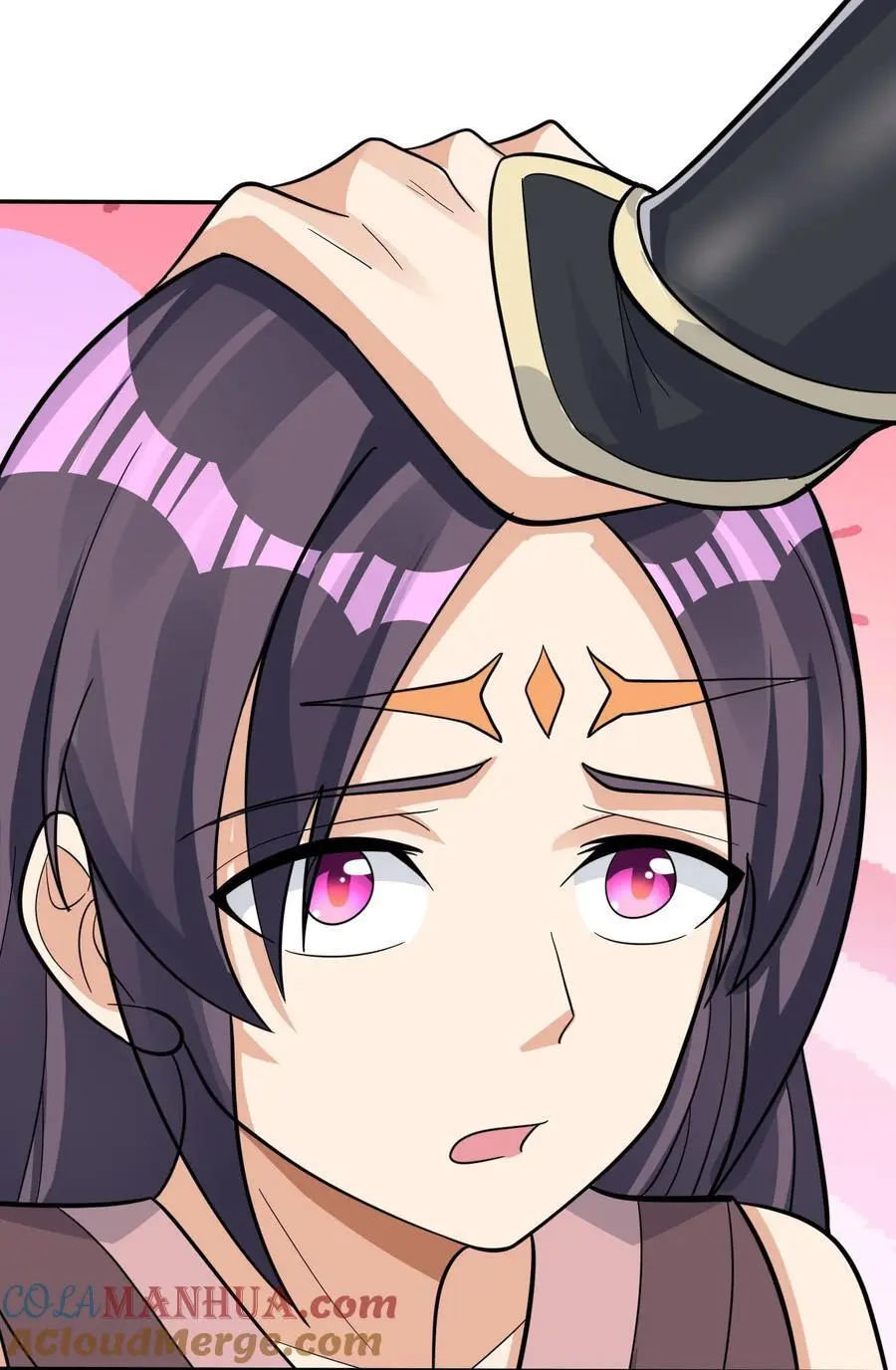 收徒亿万返还：为师无敌世间漫画,第71话 半成功力，击飞魔子！1图
