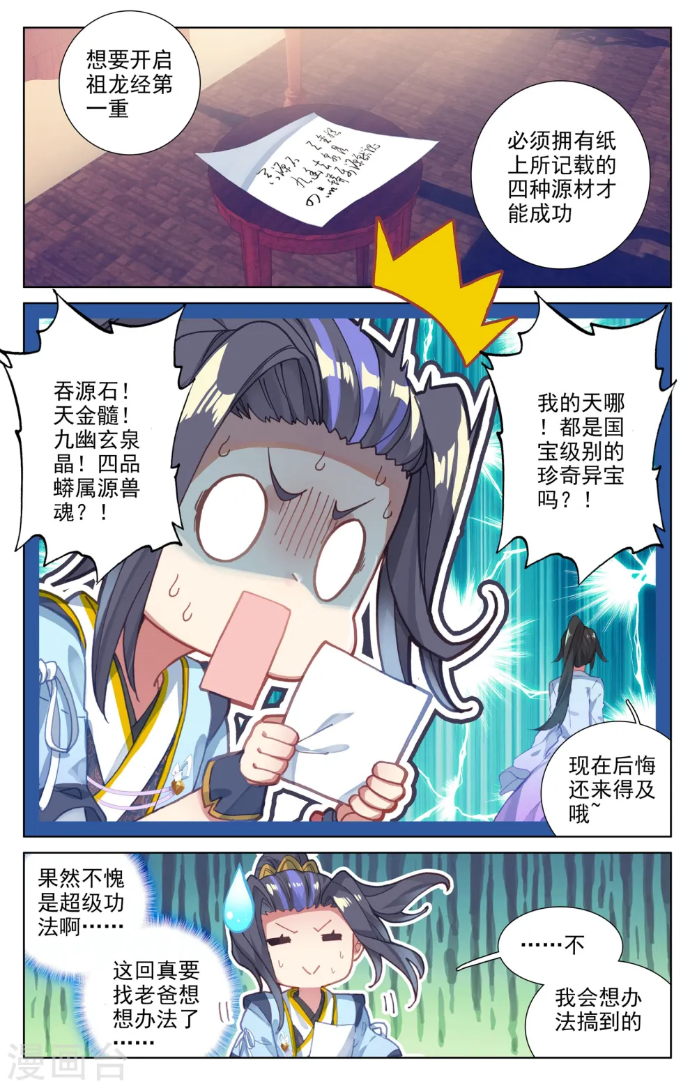 元尊下载txt电子书免费下载漫画,第47话下 祖龙经1图