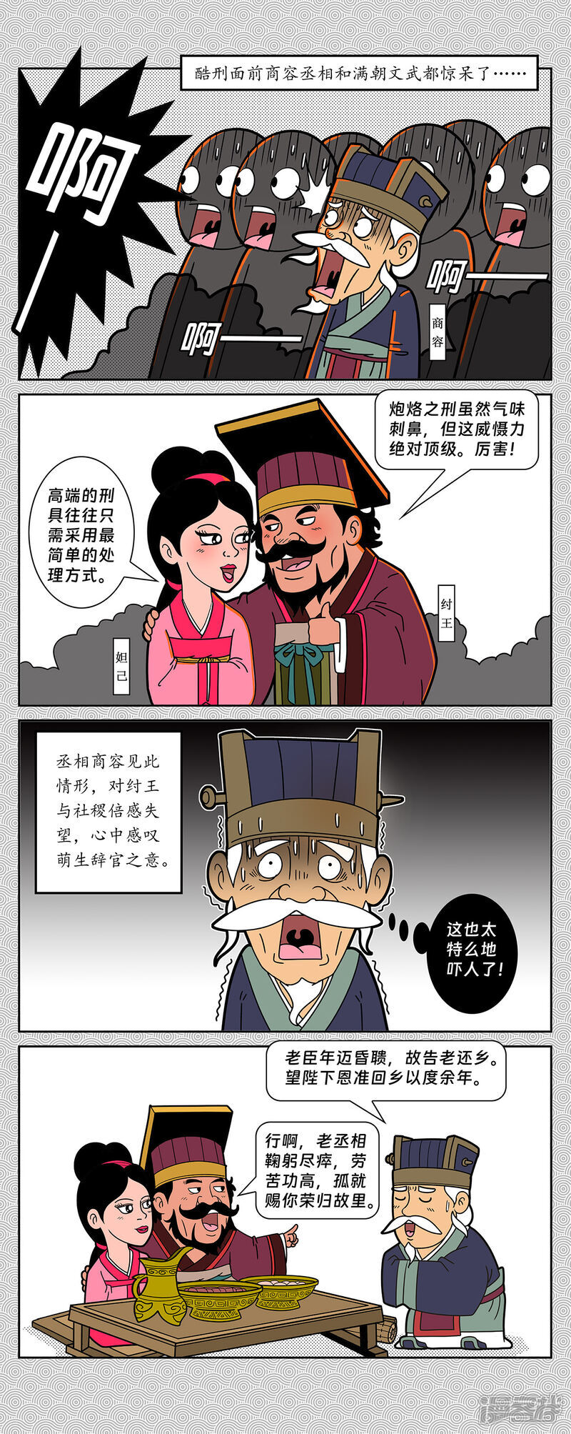 封神榜四怪漫画,第7回 纣王无道造炮烙2图