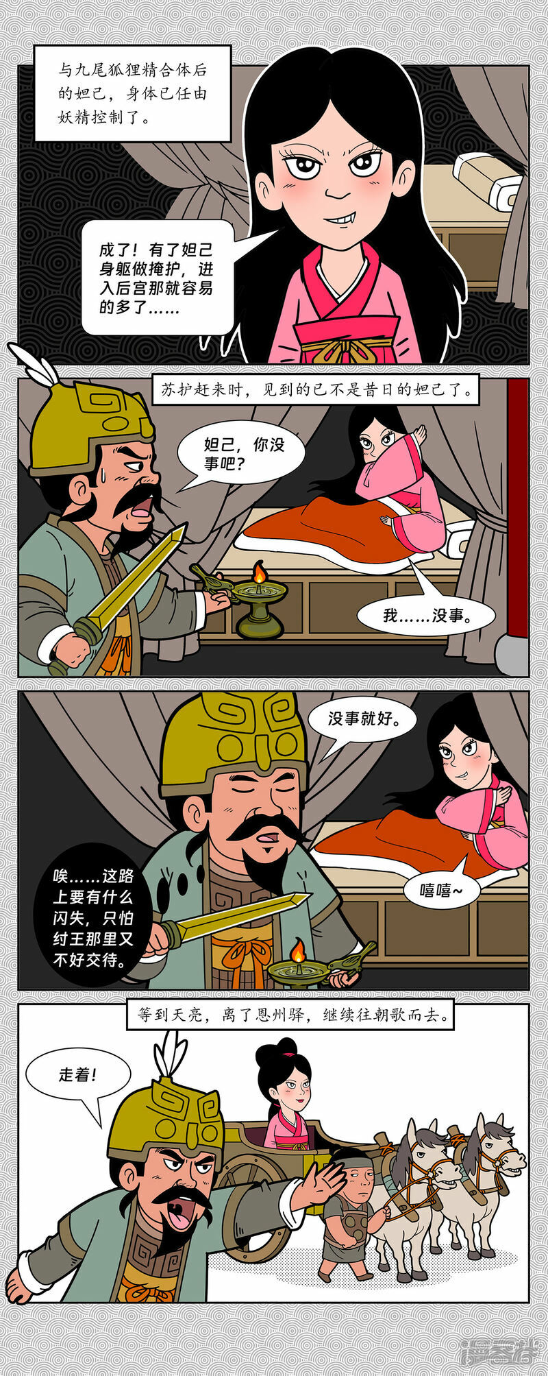 封神四个质子图片漫画,第5回 恩州驿狐狸附身1图