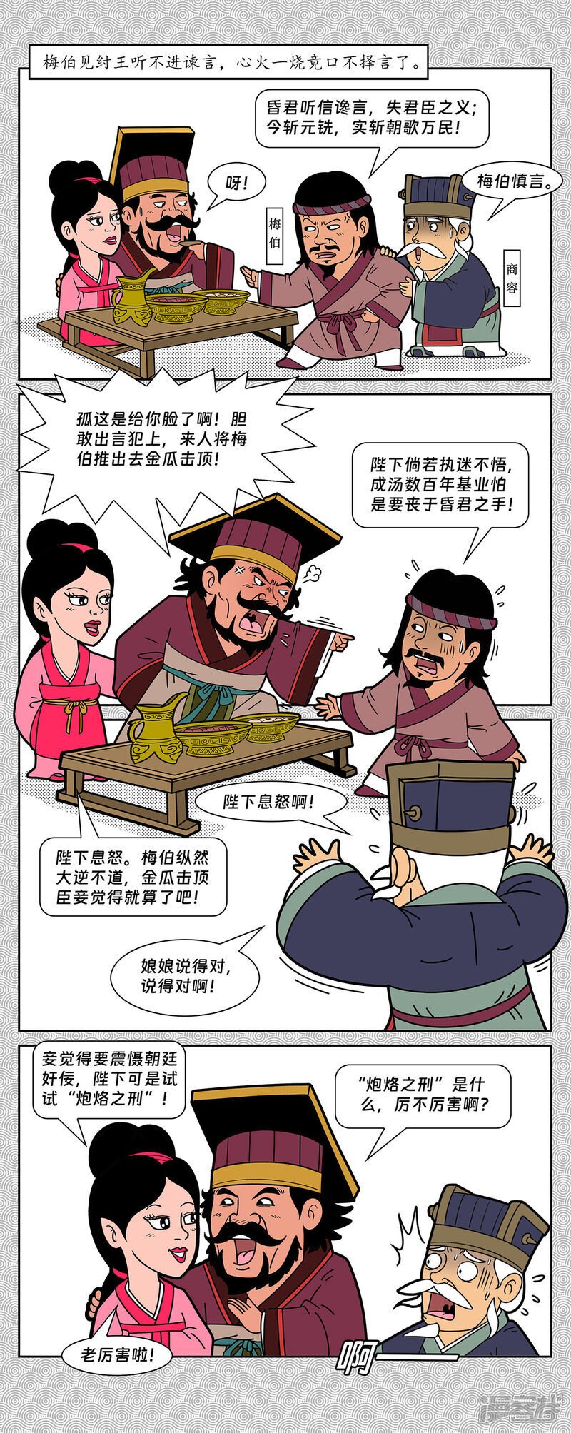 封神榜四怪漫画,第7回 纣王无道造炮烙2图