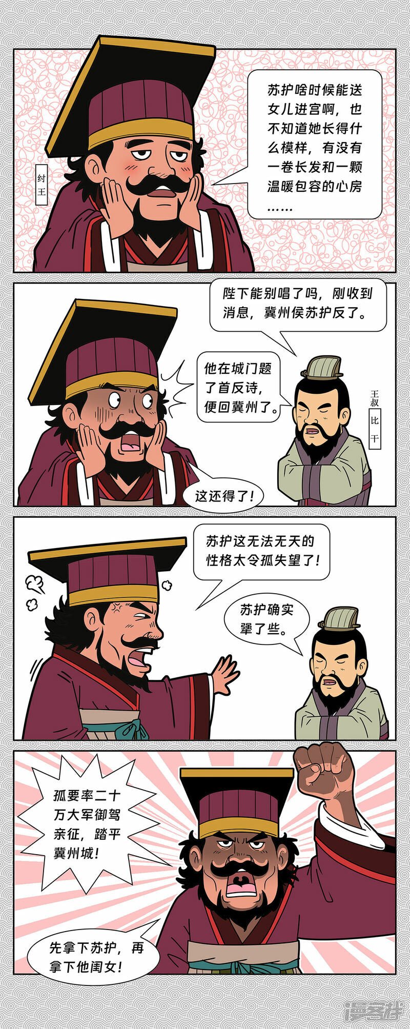 封神四猴漫画,第3回 北伯侯崇侯虎发兵1图