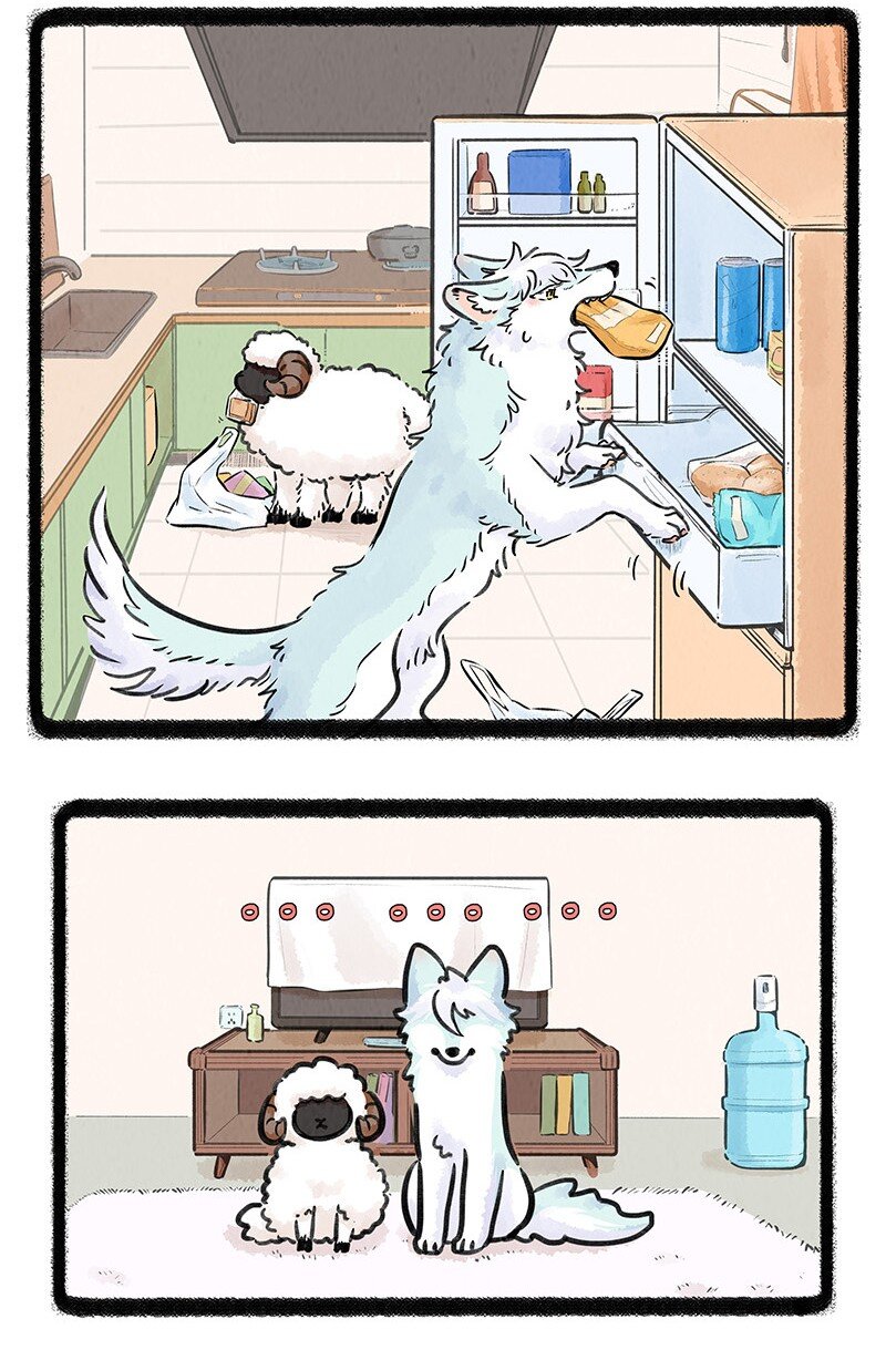 薛定谔读音漫画,008 小羊和小狼2图