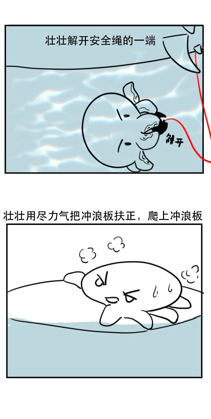 无法推开的忠犬漫画免费下拉式漫画,小剧场 冲浪历险记！1图