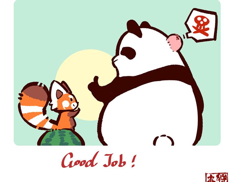胖达熊猫棒球漫画,第3话2图