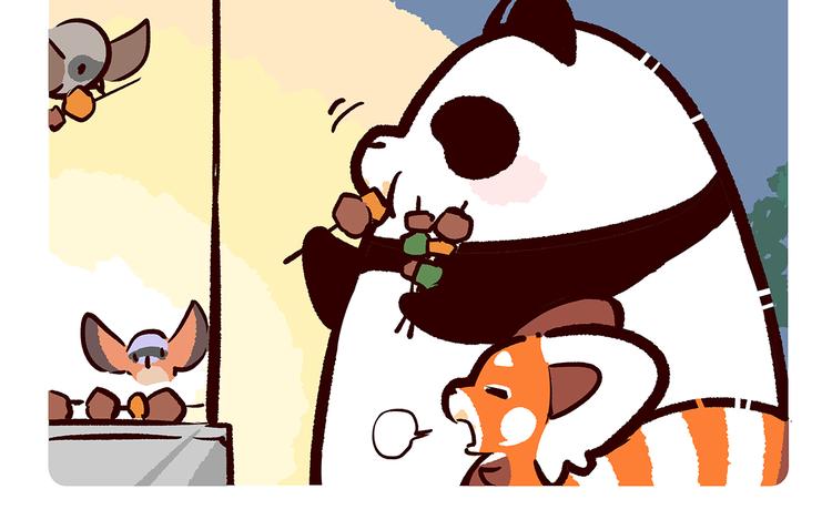 胖达熊猫棒球漫画,第53话1图