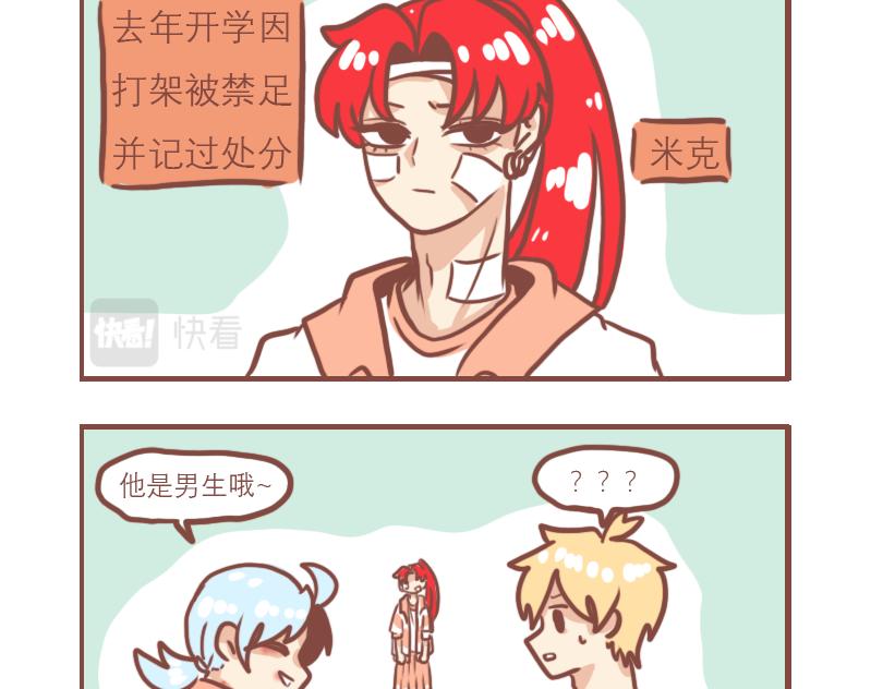 男子高校日常漫画,疯子与不良2图