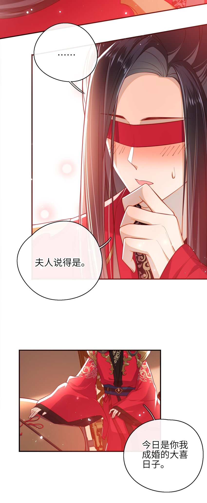 大佬要嫁盲夫君漫画,009 夫人……难道不想？2图