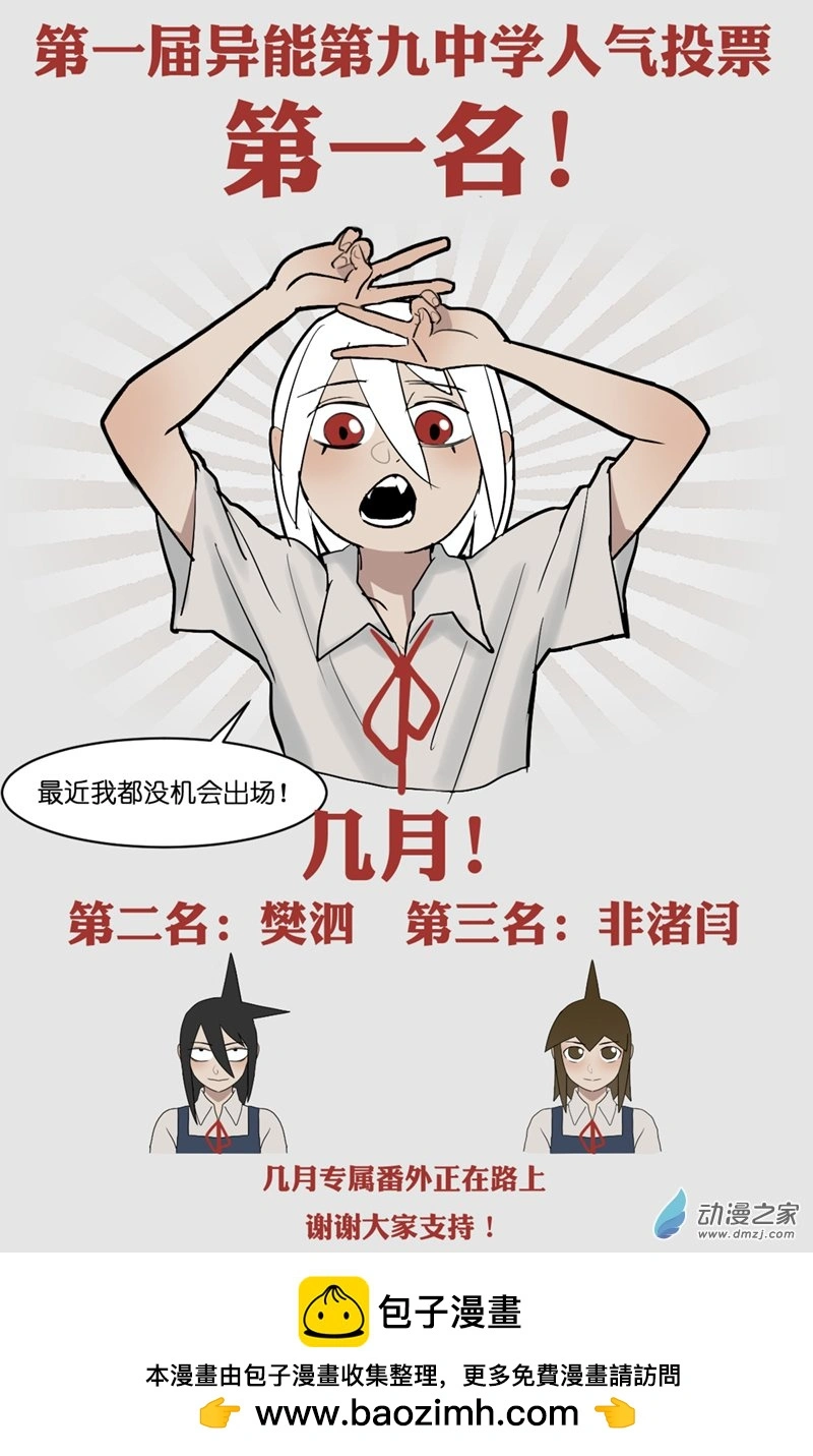 异能第九中学漫画,投票结果！1图