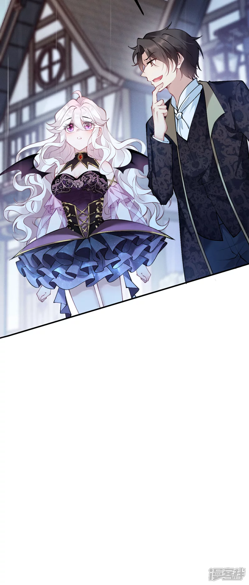 饿龙少女的专属骑士漫画,第18话 教堂避雨1图