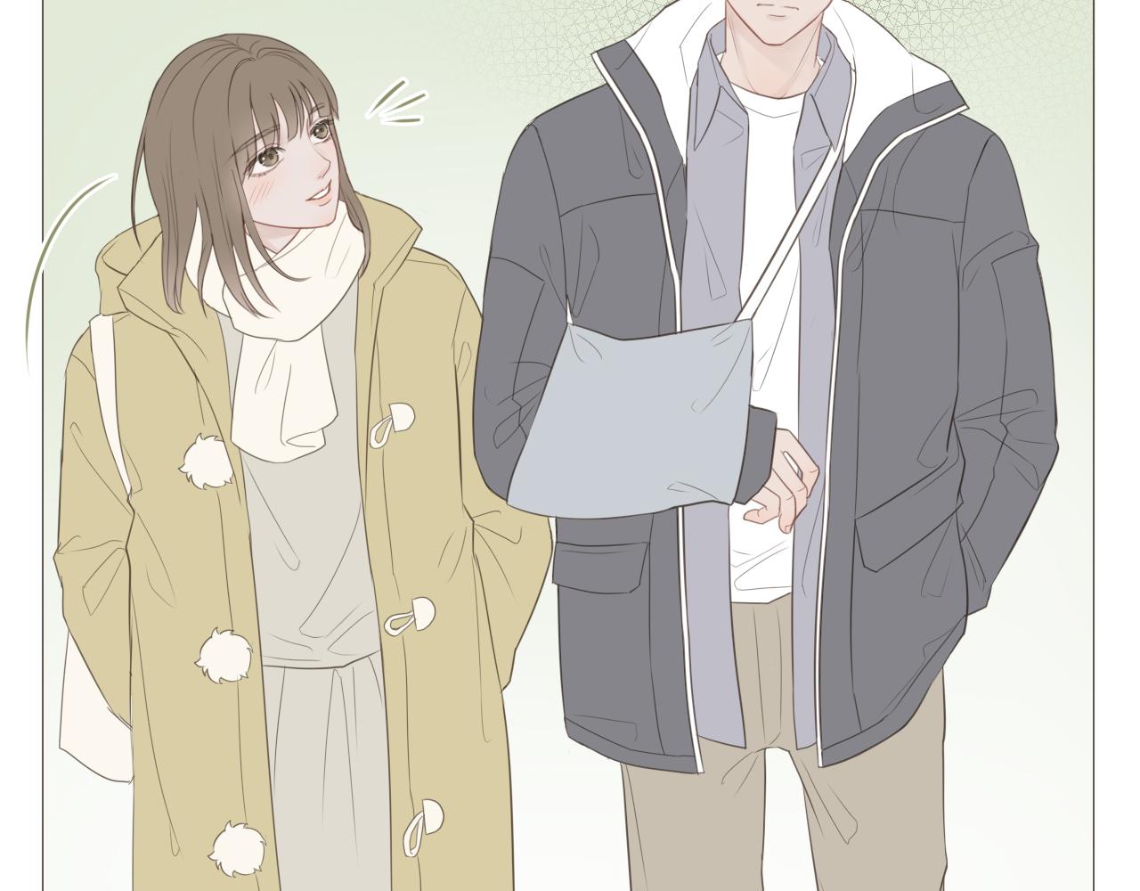 初雪的唯美诗句漫画,一起去写生1图