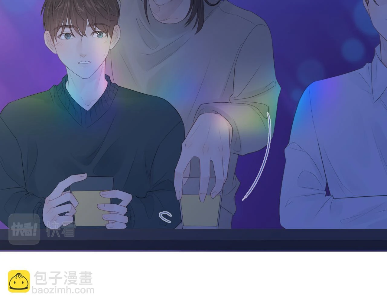 初雪的句子唯美简短漫画,似曾相识的他1图